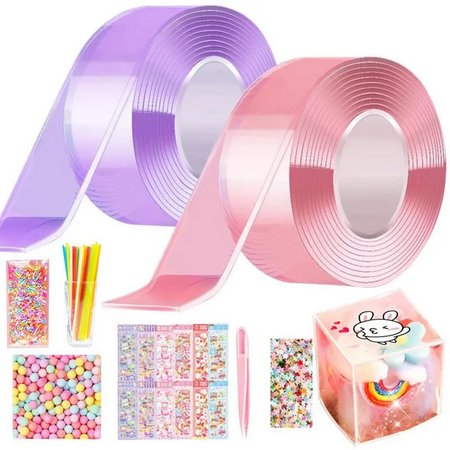 Blowing Bubble Tape Magical DIY Bubble Nano Toy Multi-Purpose PET Material DIY