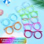 2PCS Silly Straw Glasses Toy Reusable Fun Loop Drinking Straw Eye Glasses Novelty Eyeglasses Straw