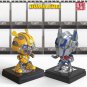 10cm Transformation Robot Toy Acousto-optic Bumblebee Optimus Prime Action Figure