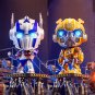 10cm Transformation Robot Toy Acousto-optic Bumblebee Optimus Prime Action Figure