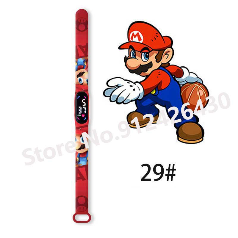 Super Mario Bros children&acirc;��s Watch Cartoon Character Luigi Luminous Bracelet