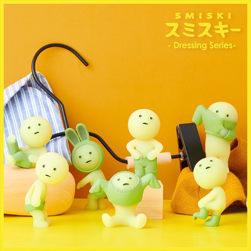 Smiski Dressing Series Blind Box Guess Bag Mystery Box Toys Kawaii Anime Figures Doll