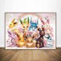 Pokemon Eeveelution Poster Kawaii Anime Eevee Canvas Painting Wall Art Prints Living Room
