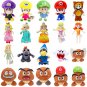 22 Styles Mario Bros Luiji Princess Peach Daisy Rosalina Bowser Soft Plush Toys Cute