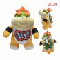 Broser JR Cartoon Princess Mushroom Bowser Koopalings Iggy Lemmy Koopa Bros Plush Toys