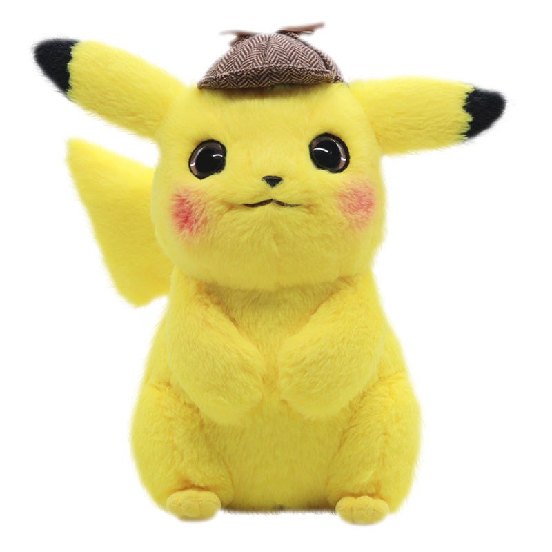 Original Pokemon Detective Pikachu Plush Toy High Quality Cute Anime Cartoon