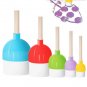 Wooden Handle Stamp Brush Children Painting Sponge DIY Stamp Brush Kids Montessori Art Drawing Toys