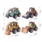 4 Style Engineering Vehicle Toys Plastic Construction Excavator Tractor Dump Truck Bulldozer Models