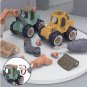 4 Style Engineering Vehicle Toys Plastic Construction Excavator Tractor Dump Truck Bulldozer Models