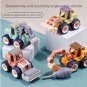 4 Style Engineering Vehicle Toys Plastic Construction Excavator Tractor Dump Truck Bulldozer Models