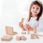 Girls Pretend Play Kid Make Up Beautiful Makeup Set Hairdressing Simulation Wooden Toy For Girls
