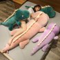 120cm Big Dinosaur Plush Toy Green Pink Stuffed Animal Plushie Doll Soft Baby