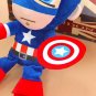Disney Anime Plush Toy Spiderman Doll Marvel Avengers Soft Dress Hero Captain America