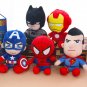 Disney Anime Plush Toy Spiderman Doll Marvel Avengers Soft Dress Hero Captain America