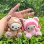 12cm Sanrio Kuromi Hello Kitty My Melody Cinnamoroll Plush Toy Soft Stuffed Doll car Keychain