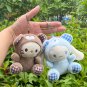 12cm Sanrio Kuromi Hello Kitty My Melody Cinnamoroll Plush Toy Soft Stuffed Doll car Keychain
