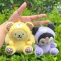 12cm Sanrio Kuromi Hello Kitty My Melody Cinnamoroll Plush Toy Soft Stuffed Doll car Keychain