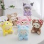 12cm Sanrio Kuromi Hello Kitty My Melody Cinnamoroll Plush Toy Soft Stuffed Doll car Keychain