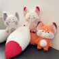 Creative and Cute Doodle Fox Doll Plush Toy Little Fox With Big Tail Doll Gifts Birthday