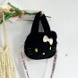 Kawaii Sanrio Hello Kitty Cartoon Girl Heart Fashion Large Volume Bow Plush Tote