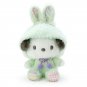 Cute Sanrio Rabbit Keychain Plush Toy Kuromi My Melody Pochacco Pompom Purin