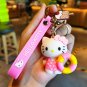 Kawaii Sanrio Hello Kitty Keychain Cherry Blossom Kuromi Cartoon