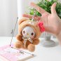 13cm Sanrio Plush Toy Kawali Kuromi Hello Kitty My Melody Cinnamoroll Soft Stuffed Keychain