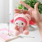 13cm Sanrio Plush Toy Kawali Kuromi Hello Kitty My Melody Cinnamoroll Soft Stuffed Keychain