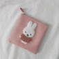 Cartoon Lovely Miffy Plush Embroidery Pu Makeup Bag Storage Bag Coin Purse Student