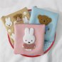 Cartoon Lovely Miffy Plush Embroidery Pu Makeup Bag Storage Bag Coin Purse Student