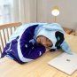 Anime Genshin Impact Cosplay Costume Cryo Abyss Mage Cloak Cape Flannel Hoodie