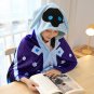 Anime Genshin Impact Cosplay Costume Cryo Abyss Mage Cloak Cape Flannel Hoodie