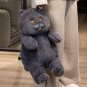 Fat Cat Plush Stuffed Animals Toy Lifelike Black Cat Toy for Boys and Girls Children Xmas