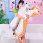 50/70cm Cute Soft Long Cat Plush Toys Stuffed Pause Office Nap Pillow Bed Sleep Home Decor