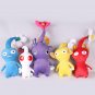 5pcs/set Pikmin Stuffed Plush Toys Flower Bud Leaf Plush Doll Cartoon Plush For Kids Toy