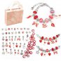 DIY Beaded Bracelet Set with Storage Box Toys for Girls Gift Acrylic European Large Hole Beads