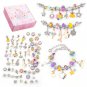 DIY Beaded Bracelet Set with Storage Box Toys for Girls Gift Acrylic European Large Hole Beads