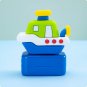 Colorful Cute Cartoon Car Ship Moon Cake Personalized Name Stamp For Kids Child Baby Waterproof