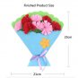 4Pcs Kids Non-woven DIY Simulation Bouquet Holding Flowers Handmade Gift Room Decoration Flower