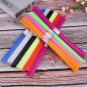 350pcs Birthday Gift Children Handmade Folded Star Plastic Straw Lucky Transparent Tube Origami