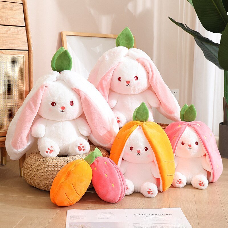 18cm/25cm/35cm Creative Funny Doll Carrot Rabbit Plush Toy Stuffed Soft Bunny