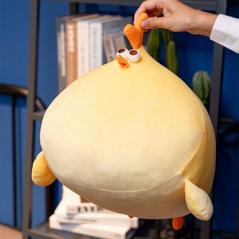 Yellow Chick Doll Stuffed Fatty Soft Chicken Animal Plush Toy Elastic Pillow Cuddly Baby Toy