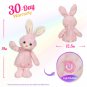 32cm Rabbit Doll Light-up Plush Toys Soft Cute High Quality PP Cotton Elephant Bunny