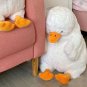 Dumb Duck Kawaii Stuffed Animals Soft Comfortable Throw Pillow White Doll