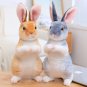 Simulation Kawaii Long Ears Realistic Rabbit Plush Toy Lifelike Animal Stuffed Doll Toys