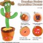 1PC Dancing Cactus Learning to Talk 120 Songs Twisting Doll Soft Plush Wiggling Recording Doll