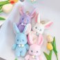 Personality trend creative Cute soft sheep rabbit plush doll pendant keychain