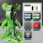 Kids New 23CM White Embryo Liquid Acrylic Color Handmade Artcrafts Graffiti DIY Fluid Paint Bear