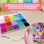 3300PCS Cream Glass Rice Beads 24 Color Set DIY Jewelry Parent Child Interaction 4mm Colorful Letter