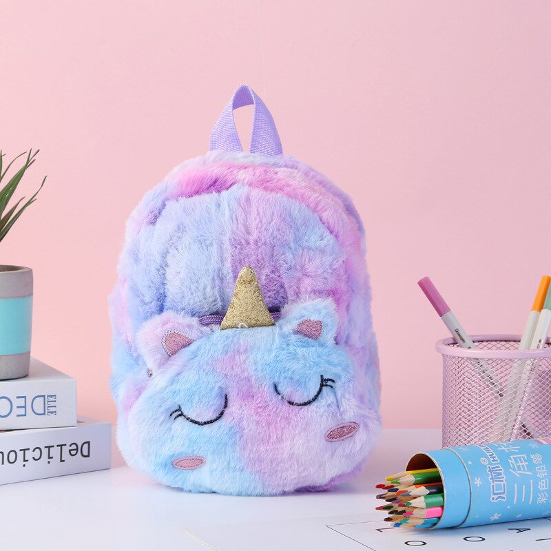 Pony Unicorn Foxes Rabbit Plush Backpack For My Girl Kids Mini Bag